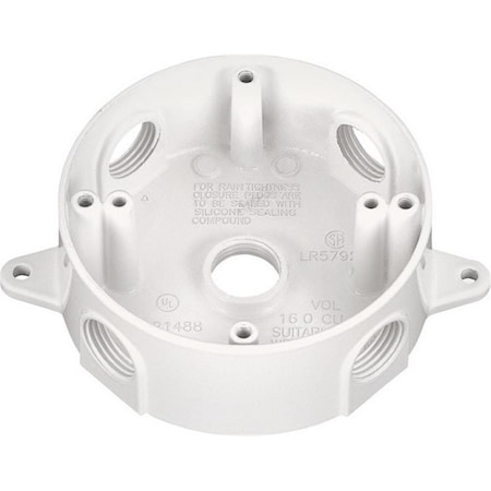 Pulse Radar Electrical Box, Outlet Box Type, Die-Cast Metal, Round Shape PU158713